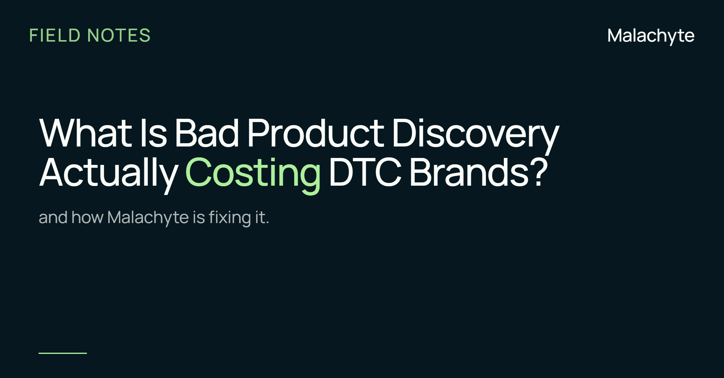 The Hidden Cost of Bad Product Discovery for DTC Brands